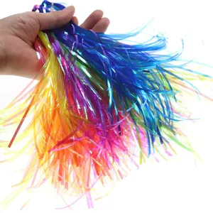 2mm Fly Tying Flashabou Tinsel Assorted Flat Glittering Crystal Flash Tinsel Fly Fishing Herl Baits Tying Material