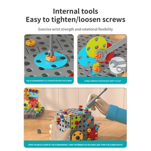 STEAM Logic Puzzle Juguete para colgar en la pared para niños Intelecto Juegos de bloques de construcción Juguetes educativos interactivos Mejora los bloques de tornillos - Product Image 4