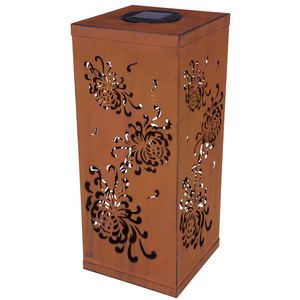 Lámpara de Jardín para Exteriores, de Acero Corten, Estilo Art Deco, Impermeable, con Luz LED, para Caminos, Jardines y Patios - Product Image 3