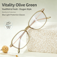 Montures de lunettes anti-lumière bleue ultra-légères TR TJ5807 pour influenceurs de médias sociaux, rehaussant la beauté et la mode
