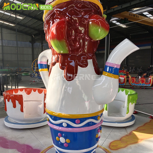 Équipement de parc d'attractions pour enfants, manège tasses à café pour enfants, manège tasses à thé, pour parcs à thème et luna-parks, extérieur et intérieur, à vendre - Product Image 2