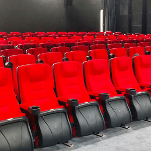 Precio de fábrica al por mayor, cómodas sillas plegables de cine hechas de tela de algodón y lino para asientos de gran teatro - Product Image 2