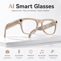 Occhiali Smart AI OEM - Multifunzione, Impermeabili IPX5, Assistente Vocale AI, Traduzione in Tempo Reale, Chiamate Telefoniche, Lettore Musicale 1080P