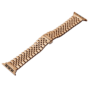 <span class=keywords><strong>Bracelet</strong></span> de montre de luxe en acier inoxydable à 5 perles pour <span class=keywords><strong>Apple</strong></span> <span class=keywords><strong>Watch</strong></span> Series 38/40/41/42/44/45mm <span class=keywords><strong>Bracelet</strong></span> de montre en métal élégant pour hommes - Product Image 2