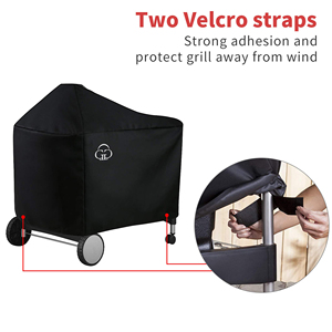 Housse pour barbecue, <span class=keywords><strong>couverture</strong></span> pour BBQ Grill au gaz, <span class=keywords><strong>couverture</strong></span> 300D <span class=keywords><strong>Anti</strong></span>-déchirement, étanche pour BBQ grill - Product Image 2