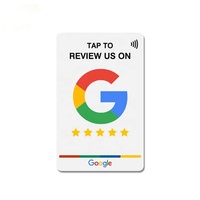 Offre Spéciale : Plaque PVC NFC personnalisée pour avis Google, menu tactile programmable avec puce pour affichage des avis sur plusieurs réseaux sociaux