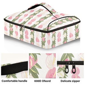 Sac Isotherme 15L Aloha Collection en Nylon, Motif Anthurium, Personnalisable, pour Transport de Plats et Fêtes - Product Image 2