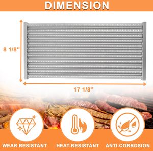 Senershuo G466-2400-W1 17 Zoll Infrarotstrahler aus gestanztem Edelstahl für Hochleistungs-Outdoor-Grills – Ersatzteile für Charbroil-Grills - Product Image 3