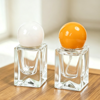 Flacon de parfum en verre transparent carré long avec bouchon argenté et pulvérisateur, tailles 10 ml, flacon à sertir – Vente en gros