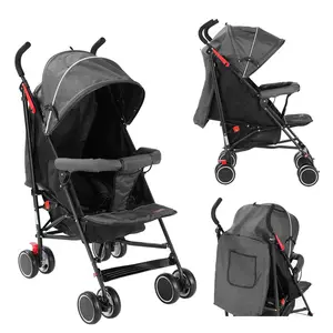 Compact Travel Pram Umbrella Stroller From Infant To Toddler Freestanding Slim Fold Lightweight Umbrella Stroller With Canopy