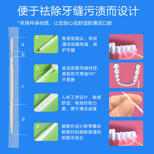 1000 cure-dents en plastique jetables emballés individuellement, petits paquets en vrac pour la restauration, l'hôtellerie, la vente en gros - Product Image 5