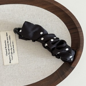 Nouvelle pince à cheveux banane en tissu léopard coréen vintage français pour femmes, accessoires de bijoux rétro faits à la main, épingles à cheveux froissées - Product Image 2