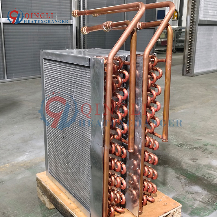 Copper Tube Air Conditioner Condensing Unit Air Cooled Condenser