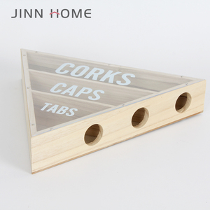 Tốt Nhất Bán Tự Nhiên Paulownia Gỗ Rượu Vang Nút Chai Chủ Mới Nhất Kim Tự Tháp Thiết Kế Với 3 Tế Bào Treo Tường Bảng Đứng Cho Rượu Vang Hộp - Product Image 4
