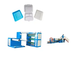 automatic disposable foam food box machine extruder to make PS sheet rolls