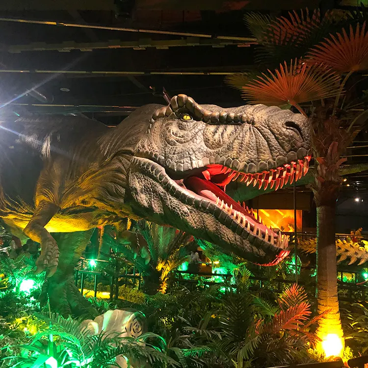 Realistico Jurassic dino parco reale animatronic dinosauro