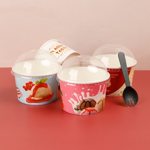 JIMI Dùng Một Lần <span class=keywords><strong>Ice</strong></span> <span class=keywords><strong>Cream</strong></span> Bao Bì <span class=keywords><strong>Ice</strong></span> <span class=keywords><strong>Cream</strong></span> Container Bồn Với Mái Vòm Nắp - Product Image 6