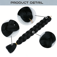 Vente chaude – Cheveux synthétiques pré-étirés de 165 g, 82 pouces, pour tresses ultra-jumbo, durables, faciles à installer, extension capillaire tendance