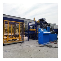 Machine industrielle de fabrication de blocs creux Qt4-15, ligne de production automatique de briques à commande PLC, entraînement moteur, sable brut à vendre