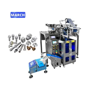 Vibratory Bowl Feeding Automatic Counting Packaging Machine For Nails Screws Hardware Bagging