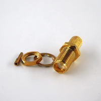 Cable de Antena LMR240, Cable Eléctrico Impermeable RF Coaxial, Conector Hembra SMA RF Coaxial para Montaje en Panel