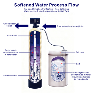 Système de dessalement d'eau industriel double OEM/ODM en acier inoxydable avec système de saumure - Product Image 1