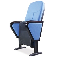 Chaise de prière pour musulmans en tissu bleu de siège d'auditorium abordable à bas prix
