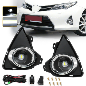 Paire de pare-chocs avant halogène antibrouillard DRL pour Honda CRV CR-V 2010 2011 H11 lumière jaune côté conducteur passager - Product Image 1