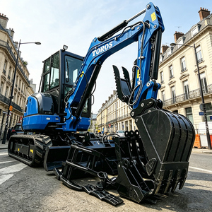 LIVRAISON GRATUITE Mini-excavatrice CE Euro 5, mini-pelle sur chenilles haute efficacité pour l'<span class=keywords><strong>irrigation</strong></span> agricole, la pose de canalisations et la construction - Product Image 1