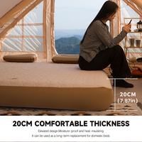 Chanodug meilleur PVC kaki élastique lit promotionnel Camping tapis petite amie étanche matelas gonflables en plein air