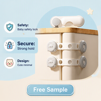Verrou de sécurité pour bébé pour réfrigérateur à double porte, vente en gros en Amérique du Sud, directement de l'usine