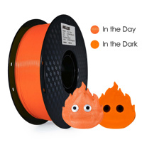Filament PLA Hello3D Solid Glow in Dark 1,75 mm 1 kg Bleu Orange Rouge Violet Vert Jaune Luminescent Matériel d'impression 3D 200-240°C