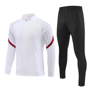 Ensemble veste et pantalon de football pour homme DITIAN G55, nouvelle conception, 24/25, fermeture éclair intégrale, 100% polyester, motif uni, tenue d'entraînement - Product Image 4