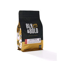 Sachets Doypack pour noix et graines, noir et blanc, avec logo personnalisé imprimé, en PP recyclable et fermeture éclair (taille personnalisée)