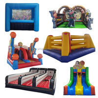 Fournisseur Jeu de tir de basket-ball gonflable Jeux de sport de carnaval Jeux de wipeout Cour de football gonflable à vendre