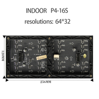 Chip de placa de módulo de pantalla LED a todo color P4 para interiores Compatible con modelos de pantallas de visualización publicitarias nuevas y antiguas