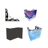 Module d'écran LED en cube GQY Outdoor P2.976 250*250mm, sans joint, angle droit à 90 degrés, écran d'affichage LED pour coin de mur publicitaire