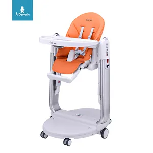 아기 흔들 의자 핑크 휴대용 아기 스윙 신생아를위한 높은 의자