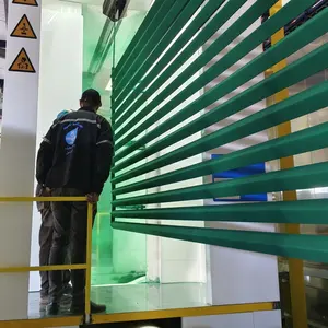 Aluminum profiles cabinet roller shutter electrostatic powder coating system