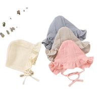 Vintage Khaki Muselina Niños Sombrero Bebé Gorro
