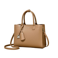 Sac à main vintage en cuir PU avec décorations de cadenas pour femme, sac à bandoulière détachable