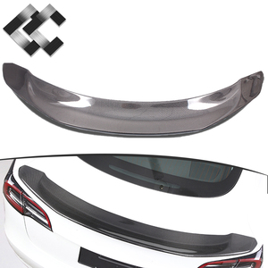 Spoiler a Forma di <span class=keywords><strong>V</strong></span> in Fibra di Carbonio Forgiata per Tesla MODEL 3 2017-2020, Spoiler Nero Lucido Stile <span class=keywords><strong>V</strong></span> - Product Image 1