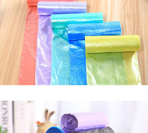 5 rouleaux, 1 paquet de 100 sacs poubelles jetables pour la maison, sacs de rangement pour la cuisine, sacs à déchets, sacs en plastique - Product Image 4