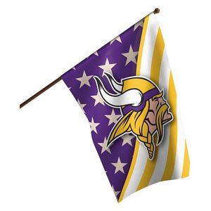 High Quality Polyester Super Bowl Football Teams Design <b>Flag</b> Custom 3x5ft 100% Polyester Minnesota Vikings <b>Flag</b> - Product Image 6