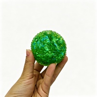 Balle anti-stress Maltose Diamond Shining Ball Super Solide Transparente Iridescente Scintillante à Picots pour Enfants et Adultes