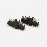 Positions de pas de haute qualité 0.8*1.2mm 02P-50P 2p 4p 6p 8p 10p 12p Hauteur 1.4mm Pin Header Dual Row SMT pour carte Pcb
