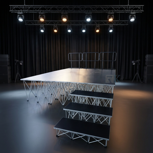 Aluminum Alloy <b>Stage</b> <b>Platform</b> Minimalist Design Detachable Spider Riser <b>Stage</b> - Product Image 1