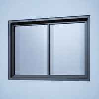 Fenêtres coulissantes Meidoor insonorisées à double vitrage en alliage d'aluminium antivol pour cuisine extérieure, hôtel, fenêtre coulissante horizontale