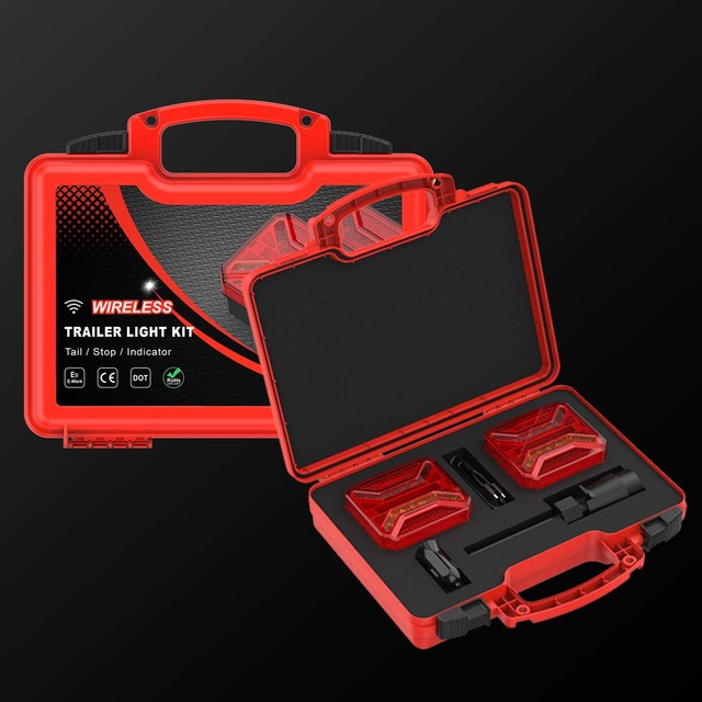 Wireless Trailer Lights Kit for Towing Truck 12-24V Magnetic Truck Light Wireless Led Trailer Tail Wireless Tow Light