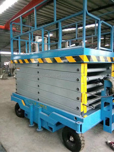 Plateforme élévatrice mobile à ciseaux avec roues flexibles et <span class=keywords><strong>table</strong></span> de travail stable pour <span class=keywords><strong>la</strong></span> maintenance aérienne en intérieur - Product Image 5